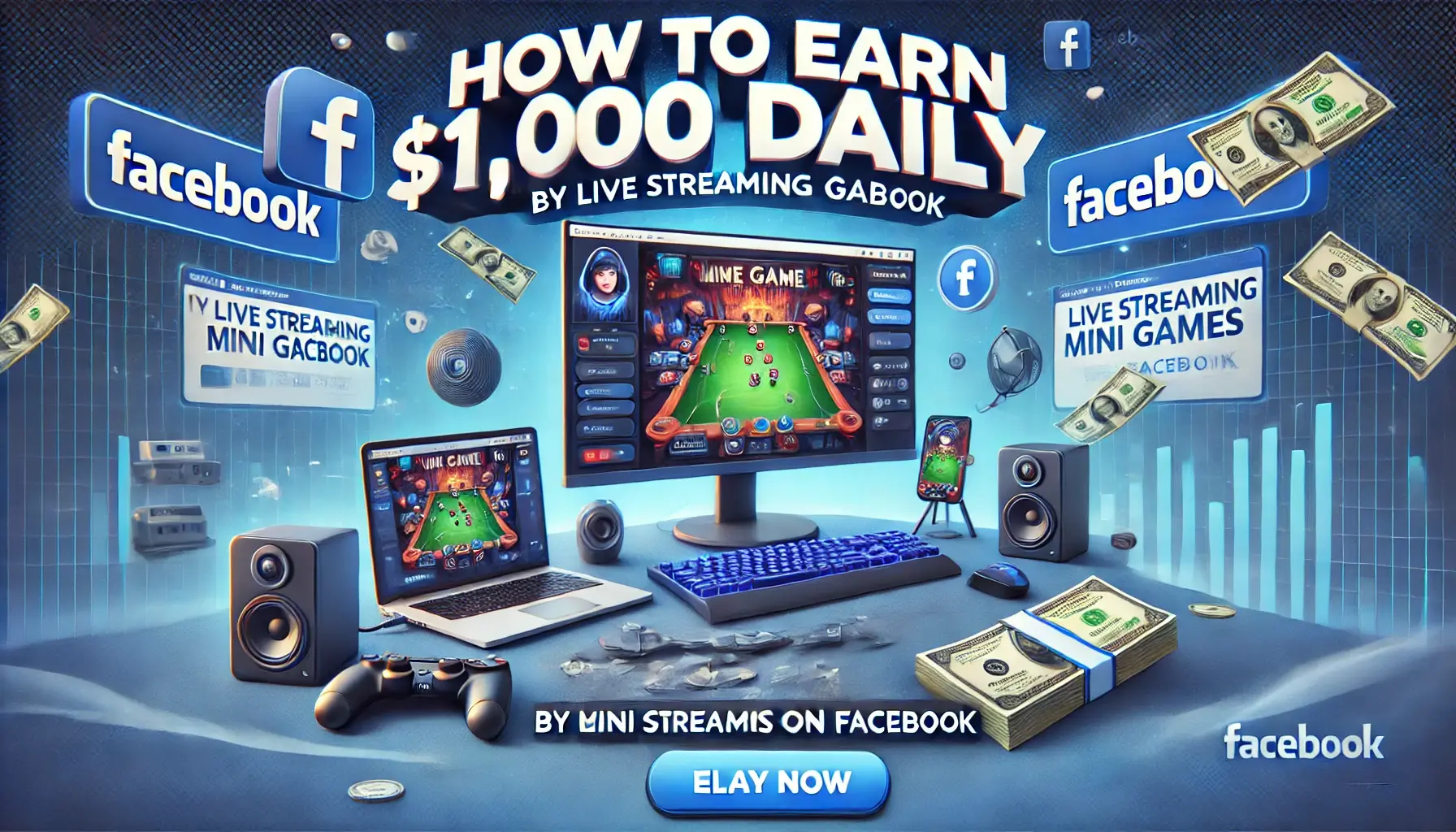 How to Earn $1,000 Daily by Live Streaming Mini Games on Facebook